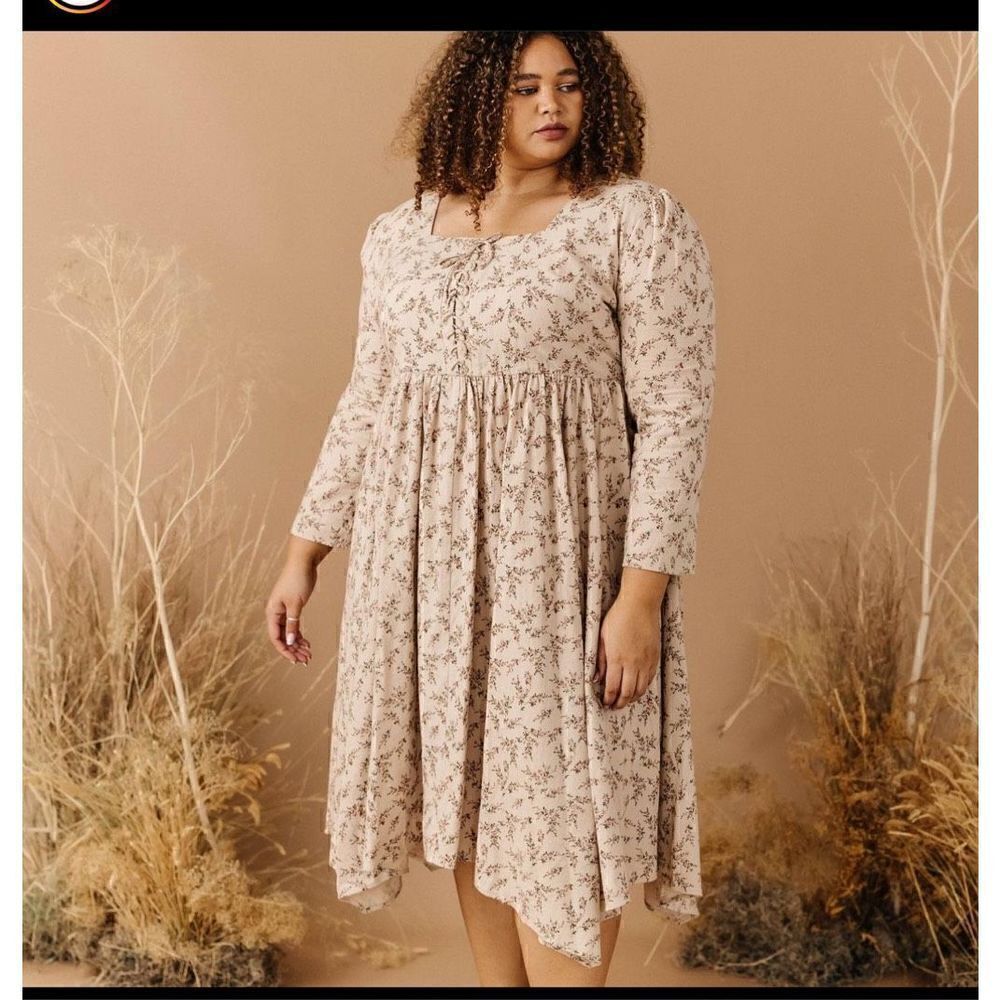 JessaKae Bramble XL NWT lace up  floral maxi dress - Picture 12 of 12
